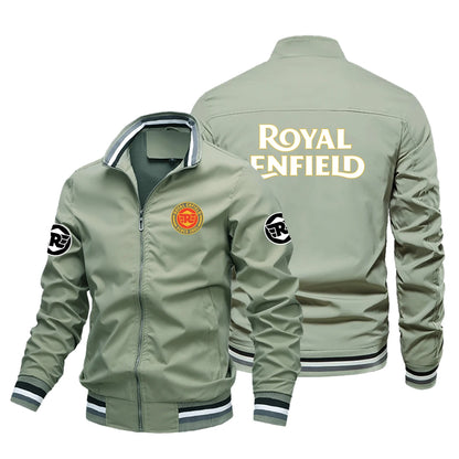 2026 New Retro style Royal Enfield Motorcycle Jacket Racing Jacket Windbreaker Outdoor Sports Bicycle Jacket Men's Clothing tops