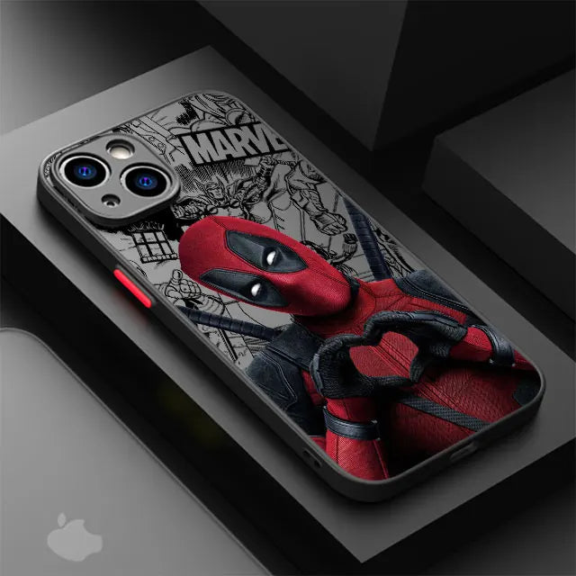 Luxury Matte Cover Case for iPhone 16 15 XR X 14 16 Plus XS Max 13 Mini 15 16 Pro Max 12 11 Pro 12 Pro