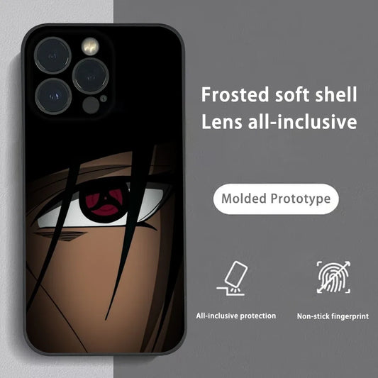 M-Minato N-Namikaze Anime Phone Case For iPhone 16 15 14 13 12 11 Pro Max Plus Mini Frosted Soft Shell Funda