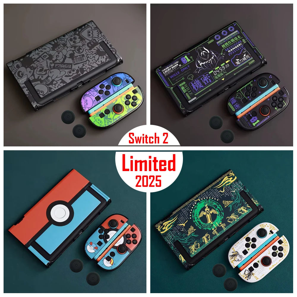 Limited Full Protector Cover Protective Case Shell for Switch 2 Consonle w/ Free Thumb Stick Cover Game Accessories