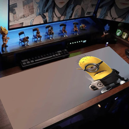 Cute Funny Cartoon M-Minions Custom Skin Desktop Desk Mat Kawaii Gaming Accessories Students Writing Pad for PC Computer Table