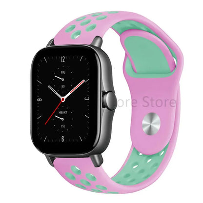 20mm 22mm Bracelet for Amazfit strap Silicone GTS/2/2e/GTS2 Mini/GTR 42mm/47mm/GTR2/2e/stratos 2/3 Sport Watch band Amazfit bip