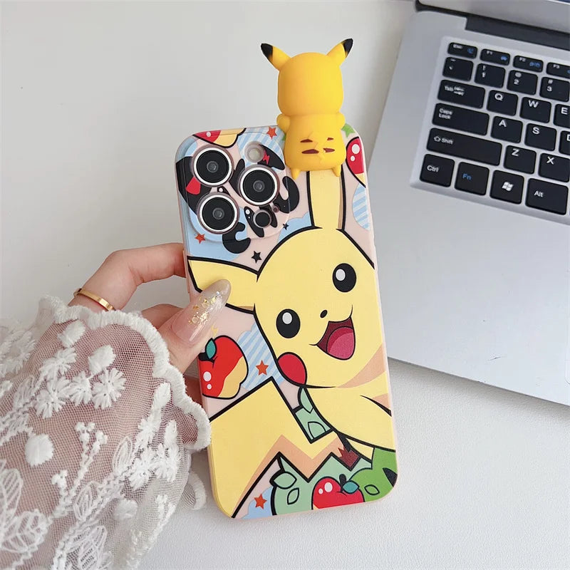 Cute Cartoon Phone Case For iPhone 14 15 13 12 11Pro Max Cartoon Y2K Lovely Anti Fall Cover