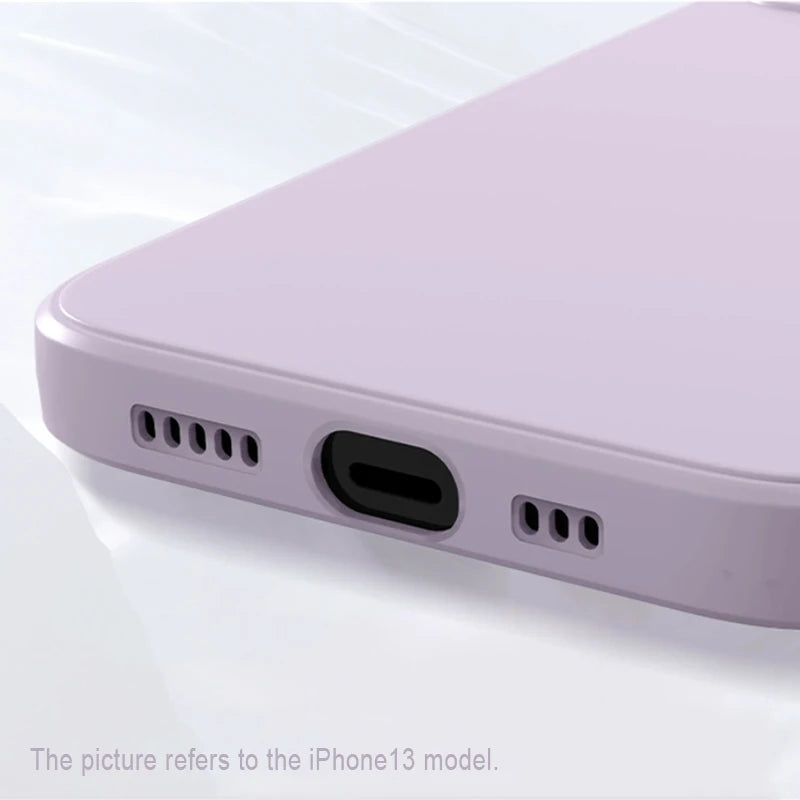 For iPhone 17 Air Case Liquid Silicone Plain Case For iPhone Air Cover TPU Anti-drop Phone Protector For iPhone 17 Pro Max Case
