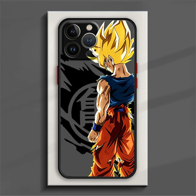 Phone Case For iPhone 16 15 14 13 12 11 Mini Pro Max X XR XSMax 7 8 Plus Matte For D-Dragons Balls Gokus Transparent Back Cover