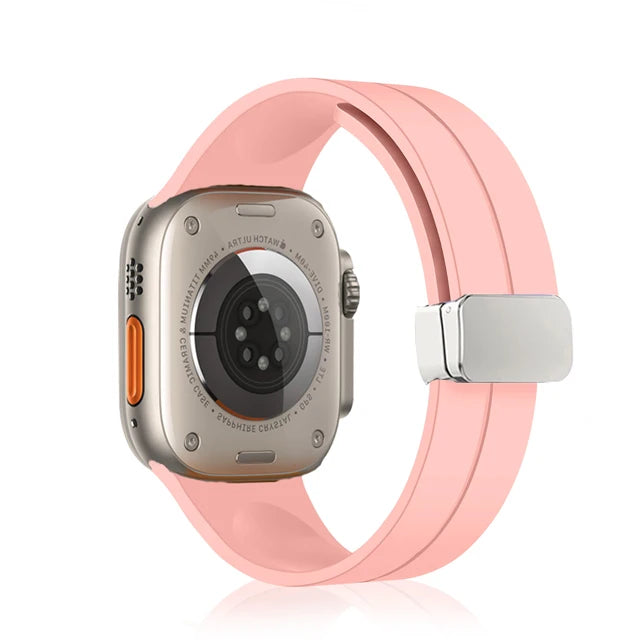 Magnetic Strap For watch ultra 2 band 49mm Silicone Bracelet iWatch Series 9 7 8 6 5 4 3 se 44mm 45mm 40mm 41mm 42mm 38mm