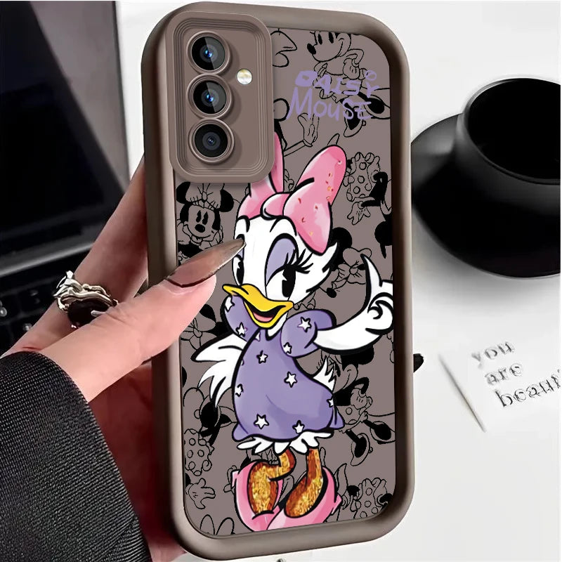 Cartoon Case for Samsung Galaxy S24 S23 S22 S21 Ultra Plus S20 FE A54 A53 A52 A52S A51 A50 A50S A34 A33 A32 5G 4G Cover