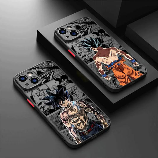 Anime Phone Case For iPhone 16 15 14 13 12 11 Mini Pro Max X XR XSMax 7 8 Plus Matte Transparent Back Cover