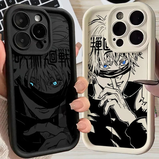 Anime Phone Case For iPhone 16 15 14 13 11 Pro Max 12 Mini Silicone Case For iPhone 16 Plus Soft Protective Cover