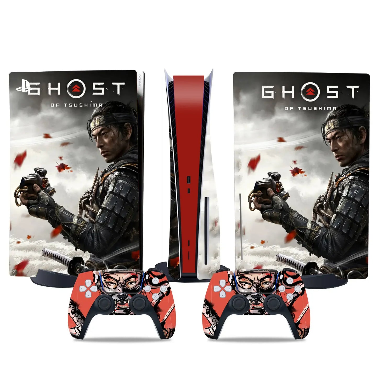 Ghost of Tsushima For PS5 disc Console and Controllers stickers For ps5 disk skin sticker for ps5 disk vinyl sticker