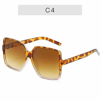 Oversized Square Fashion Gradient Color Sunglasses for Men and Women Driving Beach Party Travel Use - ST Superstore