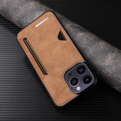 Retro Card Holder Phone Case for iPhone 16 15 14 13 12 11 Pro Max Mini XS XR X SE 2020 2022 7 8 Plus Wallet PU Leather Cover - ST Superstore