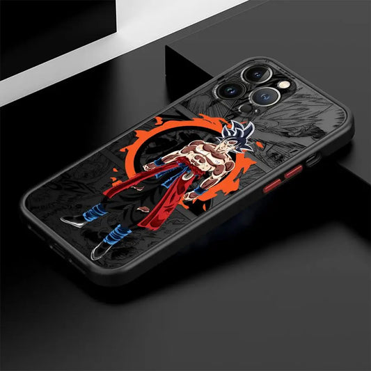 Soft Cover Case for iPhone XR 14 15 Pro MAX XS 11 Plus 11 12 13 Mini 8 7 SE 16 14Pro 12Pro 16 Plus Dragons Balls Goku DBZ