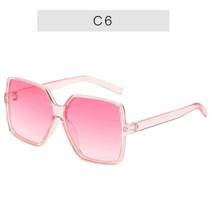Oversized Square Fashion Gradient Color Sunglasses for Men and Women Driving Beach Party Travel Use - ST Superstore