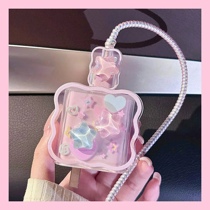 For iPhone Cute Charger Cable Protector Cover For iPhone 16 15 14 13 Pro Max 18W 20W Charger Head Case Cable Cord Winder Protect - ST Superstore