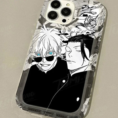 Silicone Protective Phone Case for iPhone 15 14 13 12 11 Pro Max XR XS X 8 7 6 6S Plus SE 2020 Jujutsu Kaisen Gojo Satoru Cover - ST Superstore
