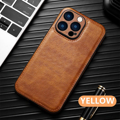 Luxury Leather Case Fashionable Phone Back Cover Quakeproof For iPhone 16 15 14 Plus 13 Pro Max 12 Pro 11 X XR XS Max 7 8 Plus