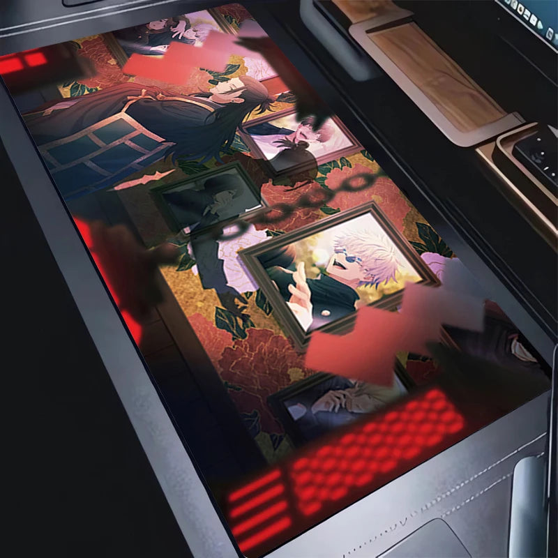 Mouse Pad Jujutsu Kaisen Geto Non-Slip Large Gaming Rubber Mouse Computer Keyboard Mats Game player accessories PC carpet XL XXL