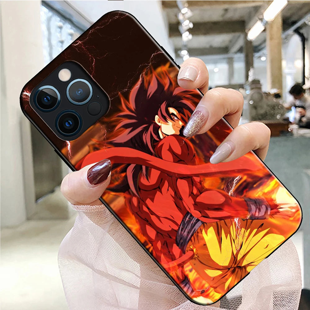 Anime Phone Case for iPhone 16 15 14 13 7 8 Pro Max Mini Plus