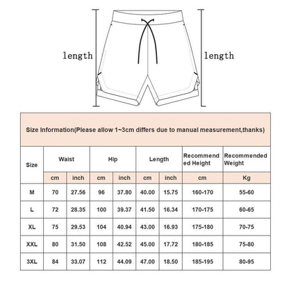 Camo Running Shorts Men Gym Sports Shorts 2 In 1 Quick Dry Workout Training Fitness Jogging Pants Summer