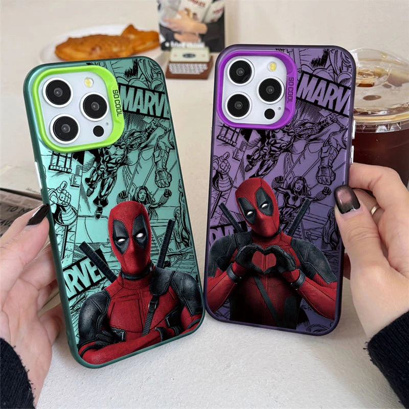 Case for iPhone 16 15 14 13 12 11 Pro Max XS X XR 8 7 Plus SE 2020 Plating Matte Hard Shockproof Printing Phone