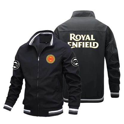 2026 New Retro style Royal Enfield Motorcycle Jacket Racing Jacket Windbreaker Outdoor Sports Bicycle Jacket Men's Clothing tops