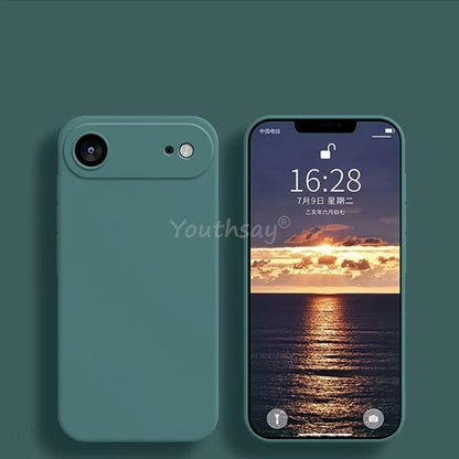 For iPhone 17 Air Case Liquid Silicone Plain Case For iPhone Air Cover TPU Anti-drop Phone Protector For iPhone 17 Pro Max Case