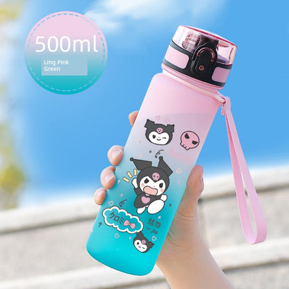 Melody Ins Super Cute Kids Plastic Korean Water Cup