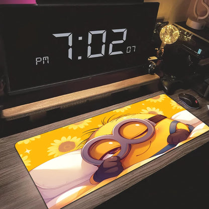 Cute Funny Cartoon M-Minions Custom Skin Desktop Desk Mat Kawaii Gaming Accessories Students Writing Pad for PC Computer Table