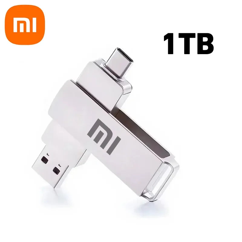 Xiaomi 16TB 3.0 USB Flash Drive Metal High-Speed Pen Drive 2TB 512GB Waterproof Type-C Usb PenDrive For Computer Storage Devices