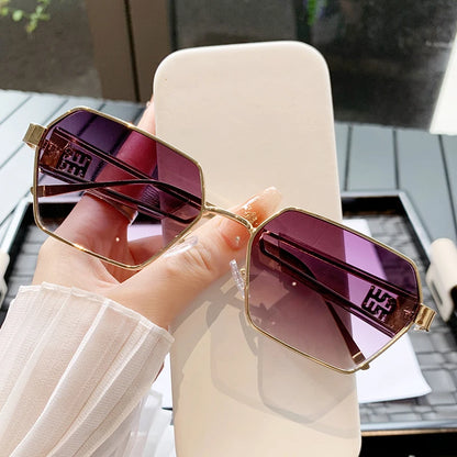 New Fashion Polygon Sunglasses Trend Personality Sunglasses Wear With Travel Glasses 98104