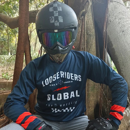 Loose Rider Jersey BMX Endurance Bike Shirt DH Off-Road Mountain Bike Downhill Jersey