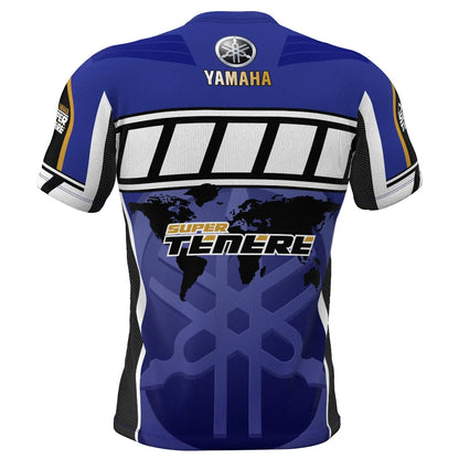 Yamaha New Street Cycling Short Sleeved T-Shirt Men's Motogp Racing Cycling Suit Summer Loose Breathable Quick Drying Shirt