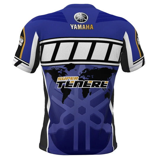 Yamaha New Street Cycling Short Sleeved T-Shirt Men's Motogp Racing Cycling Suit Summer Loose Breathable Quick Drying Shirt