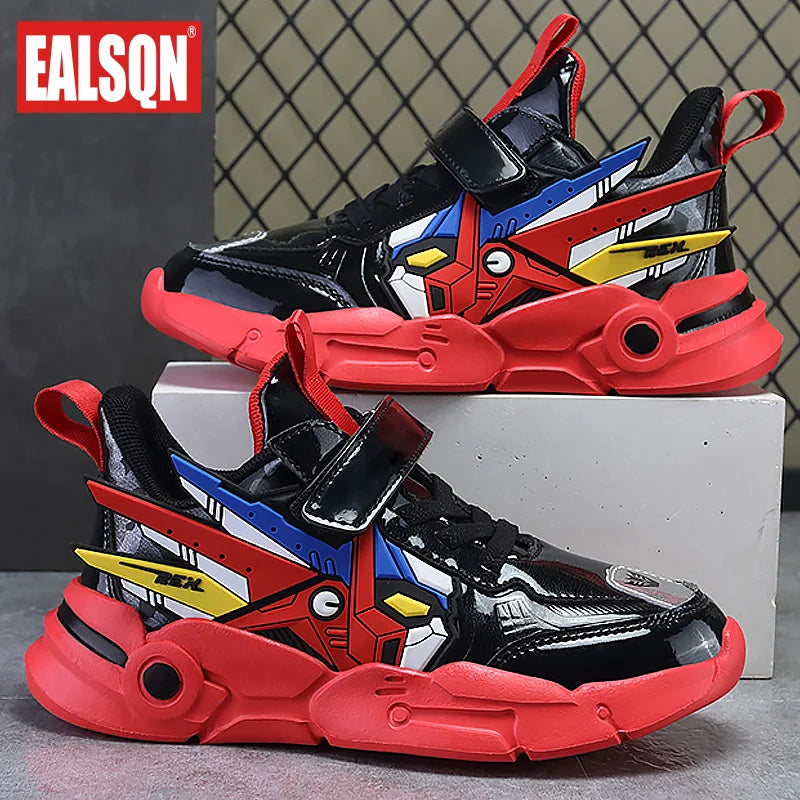 Kids Shoes Boys Sneakers PU Leather Children Sneakers 2024 New Fashion Casual Sports Tennis Shoes for Boy - ST Superstore