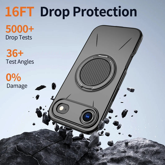 360° Rotate Bracket Military Shockproof Case For iPhone 17 Air 16 15 14 Plus 13 12 11 Pro Max Magnetic Heavy Duty Defender Cover