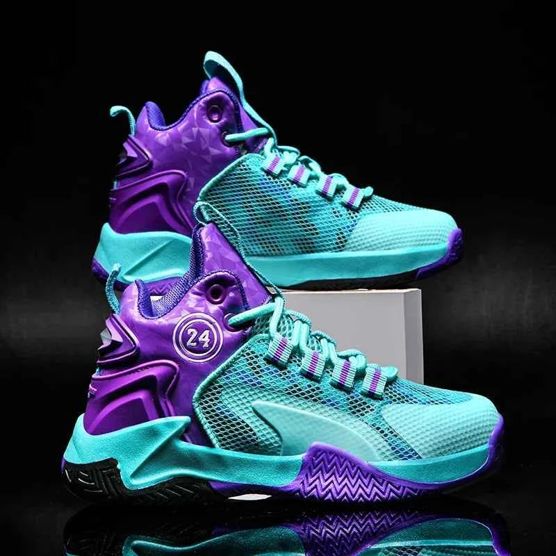 New Kids Basketball Shoes Boys Original Professional Men Field Breathable Gym Cushion Women Basketball Boots Tennis Sports Shoes