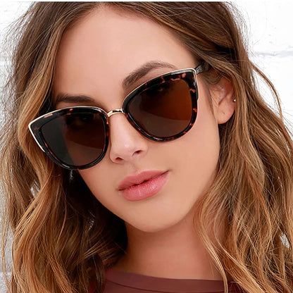 Retro Cateye Sunglasses for Women Polarized Vintage Classic Eyewear UV400 Protection