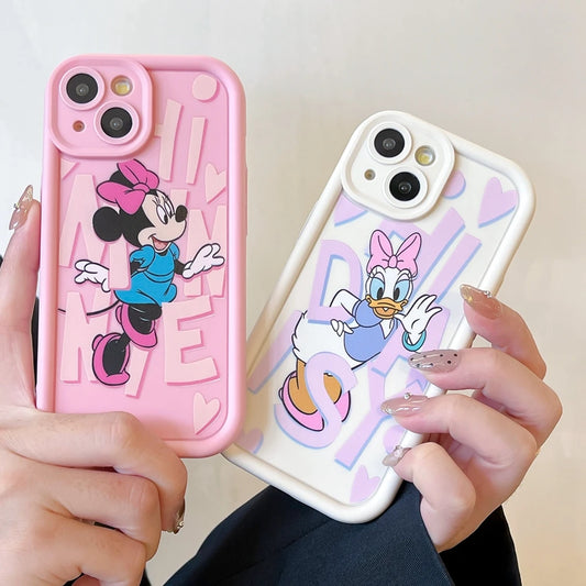 Cute Painting Phone Case For iPhone 14 Plus 15 Pro Max 11 12 13 Mini XR X XS 7 8 SE 2020