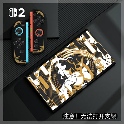 New Hot Cartoon Gengar Case For Switch 2/Ns Oled Game Console Joy-Con Split Type Design Shockproof Drop Proof Protective Cover