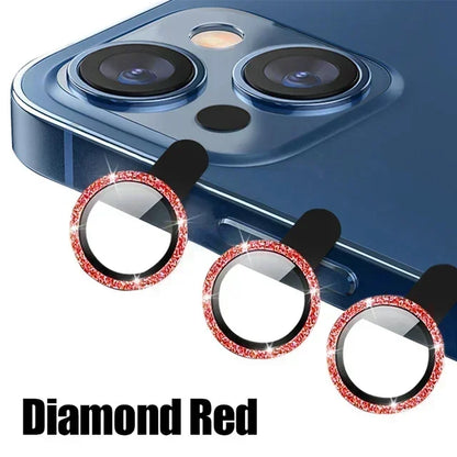 3Pcs Metal Lens Protector Glass for IPhone 16 13 12 11 14 15 Pro Max Mini Back Camera Lens Protection for IPhone 14 15 16 Plus