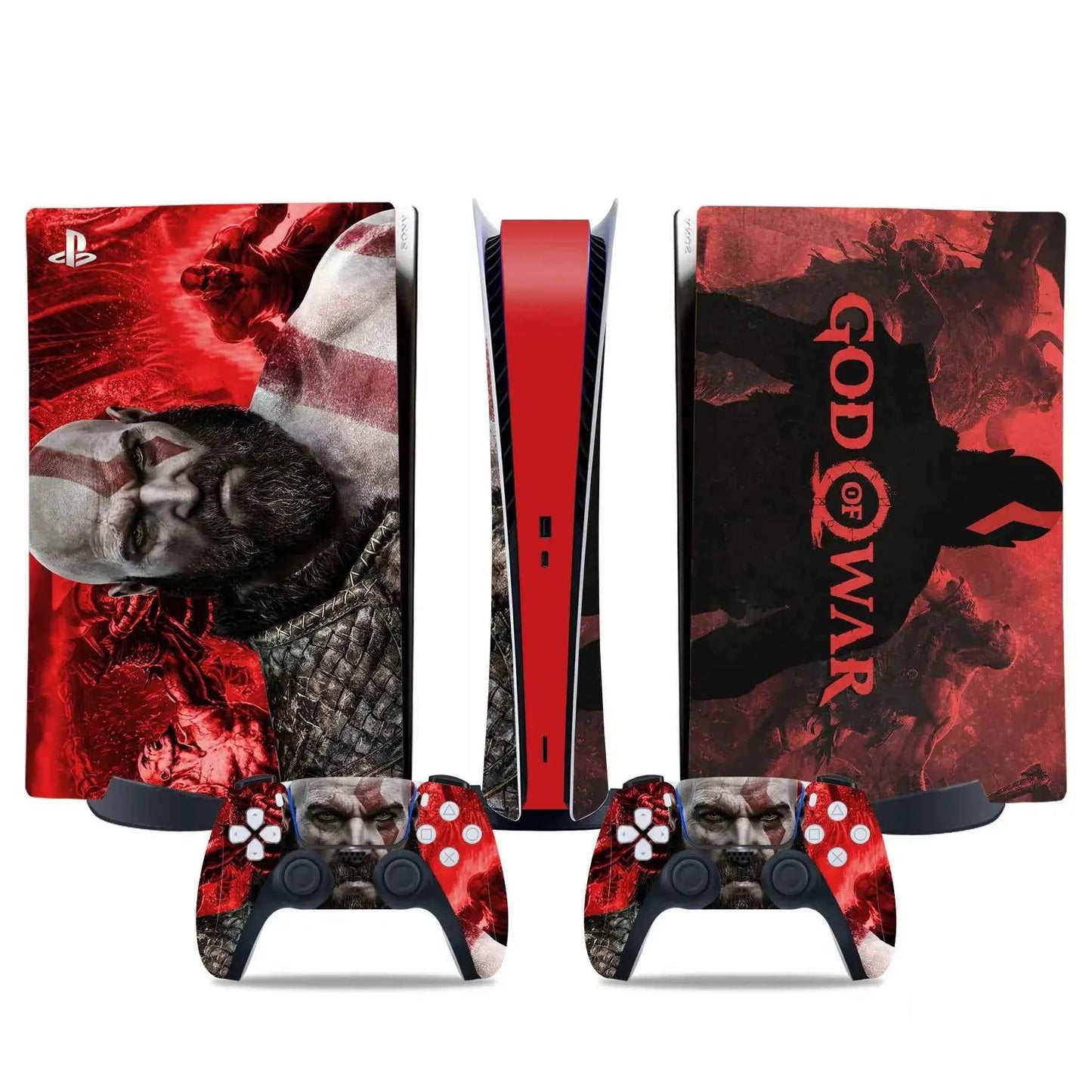 God war PS5 digital edition Skin Sticker Decal Cover for PS5 digital Console and 2 Controllers PS5 Skin Sticker