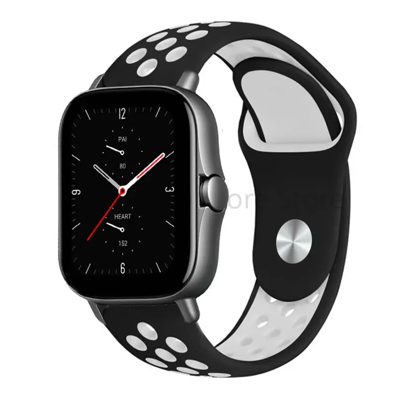 20mm 22mm Bracelet for Amazfit strap Silicone GTS/2/2e/GTS2 Mini/GTR 42mm/47mm/GTR2/2e/stratos 2/3 Sport Watch band Amazfit bip