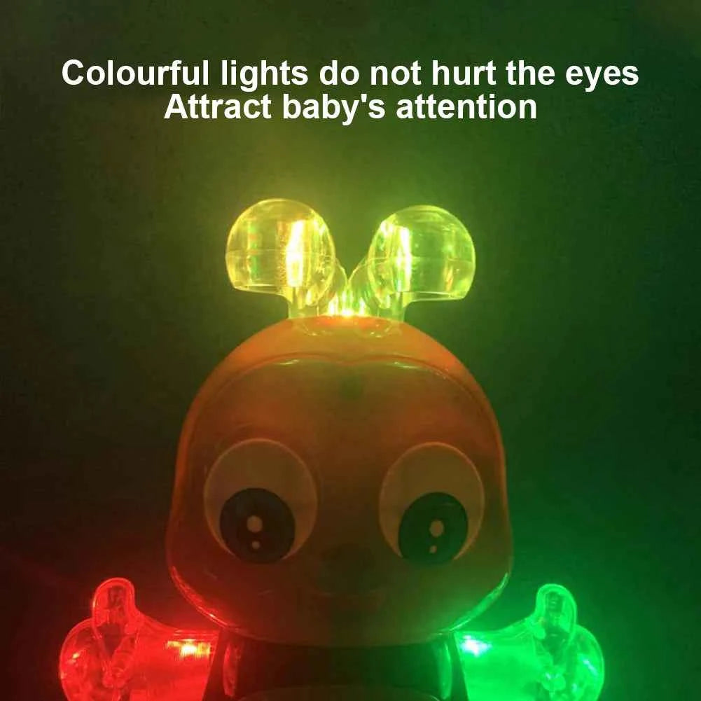 Electric Dancing Bee Flashing Light Shake The Body Toy Cute Musical Cartoon Animal Educational Toy for Boys Girls Children Gift