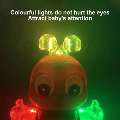 Electric Dancing Bee Flashing Light Shake The Body Toy Cute Musical Cartoon Animal Educational Toy for Boys Girls Children Gift