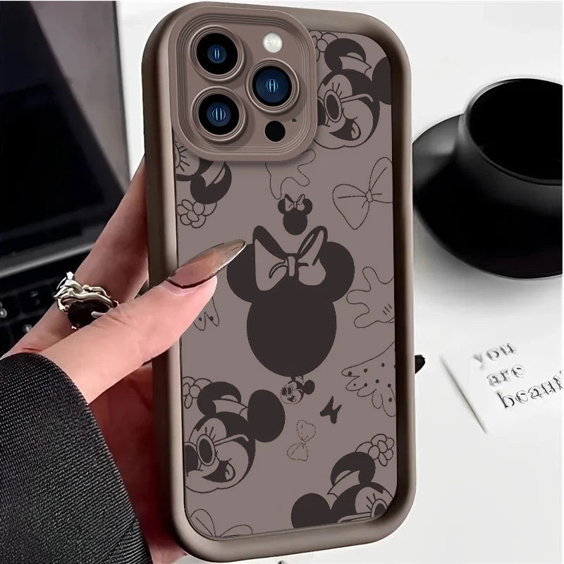 Cartoon Phone Case for iPhone 15 14 13 12 11 Pro Max XS X XR 8 7 6S 6 Plus SE 2020 Silicone Shockproof Cover Funda