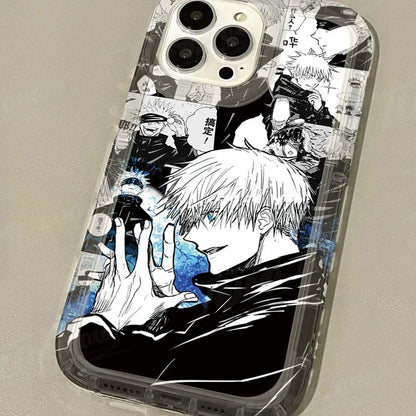 Silicone Protective Phone Case for iPhone 15 14 13 12 11 Pro Max XR XS X 8 7 6 6S Plus SE 2020 Jujutsu Kaisen Gojo Satoru Cover - ST Superstore