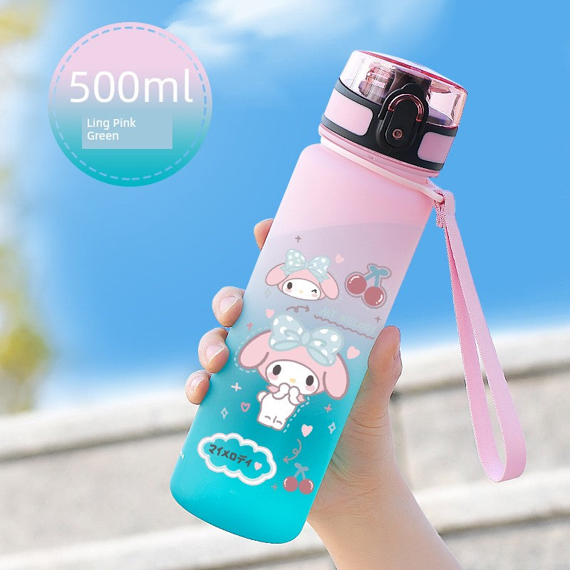 Melody Ins Super Cute Kids Plastic Korean Water Cup