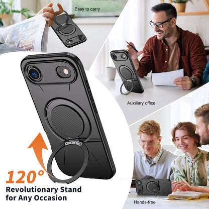 360° Rotate Bracket Military Shockproof Case For iPhone 17 Air 16 15 14 Plus 13 12 11 Pro Max Magnetic Heavy Duty Defender Cover