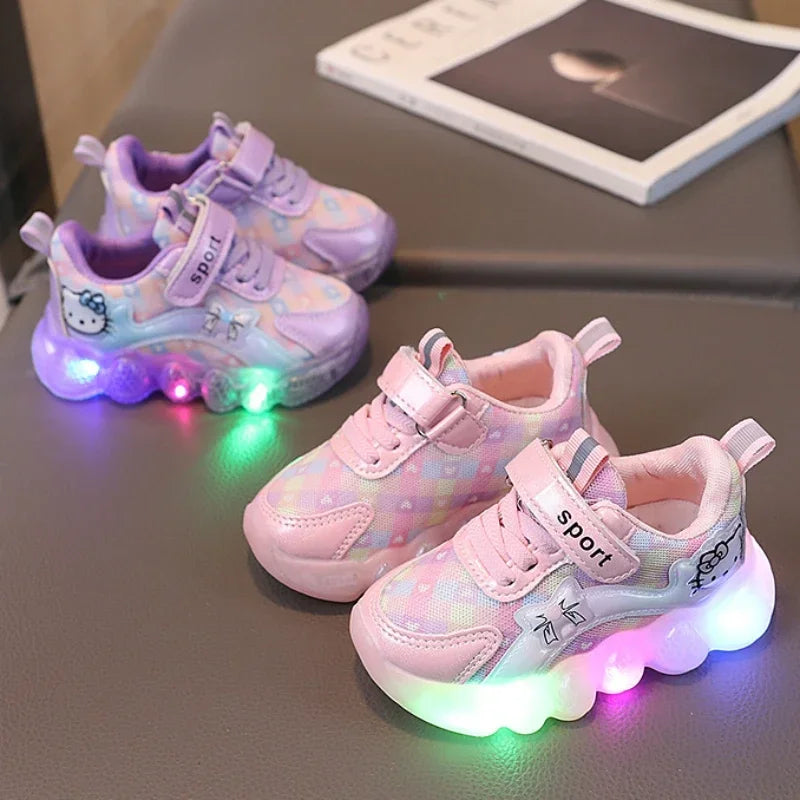 2025 NEW  Design Casual Shoes for Baby Girl Children Led Light Sneakers Kids Anti-slip Shoes Toddler Walking Shoes - ST Superstore